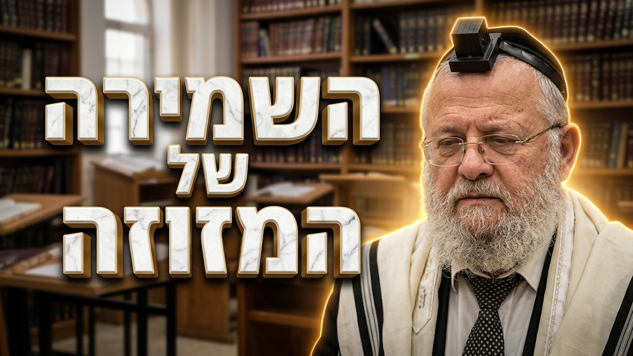 הרב דוד שטרית שליט"א סוד השמירה של המזוזה