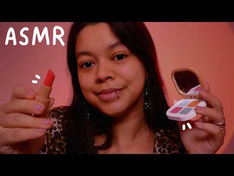 Je te maquille (objets en bois) 💄 ASMR FR (attention personnelle, bruits de bouche, tapping..)