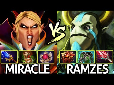 MIRACLE Invoker VS RAMZES Nature's Prophet Epic Battle Mid Lane Dota 2