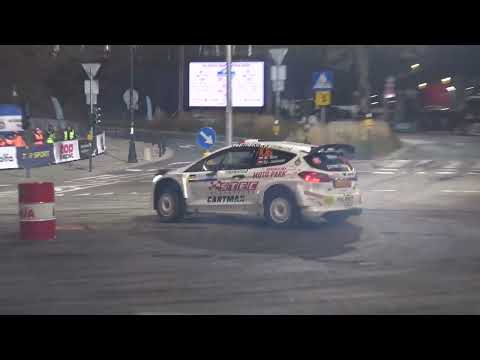 63. Avia Unimot Rajd Barbórka Legend 2025 M. Stec/Sz. Jasiński sideways and flames