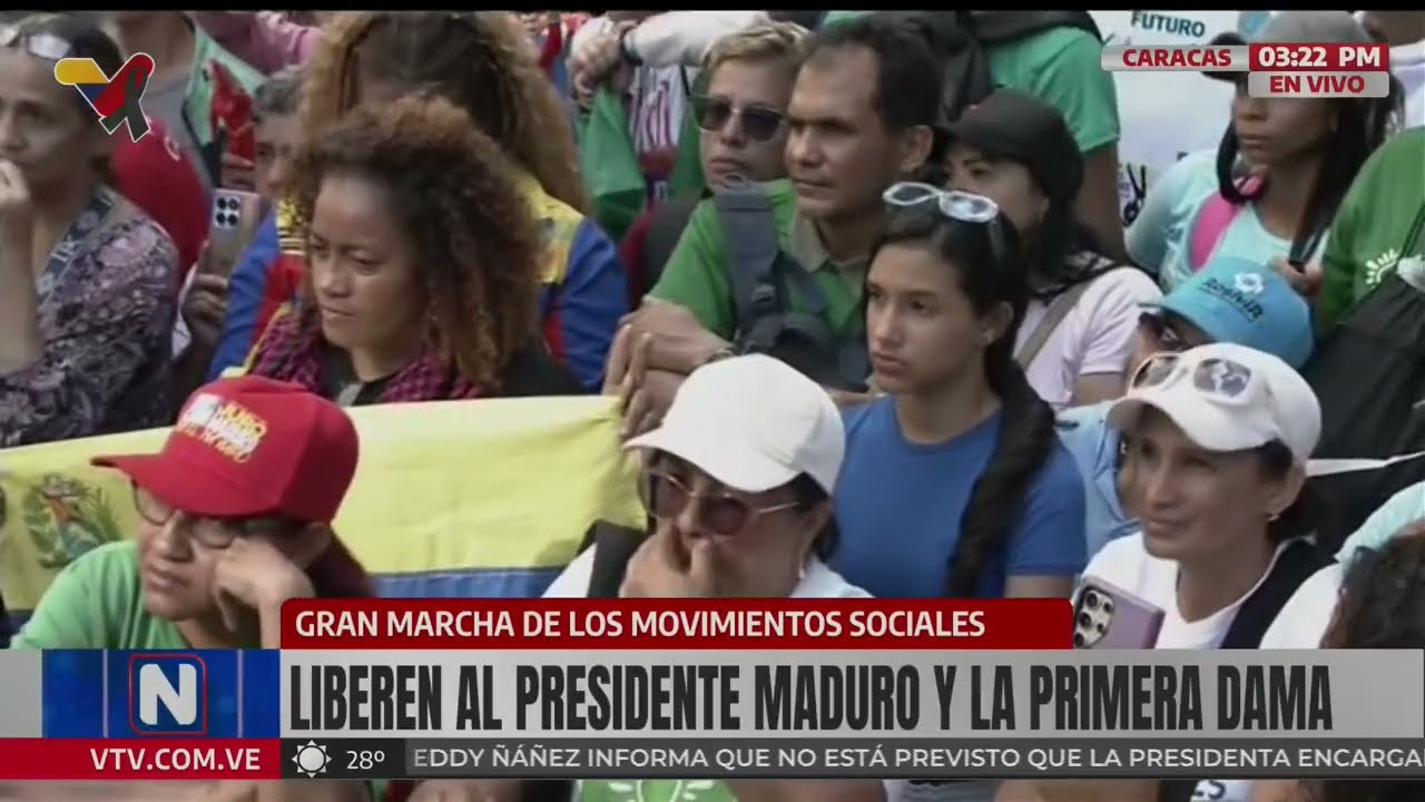 Palabras de Héctor Rodríguez y Nicolás Maduro Guerra  en marcha de movimientos sociales