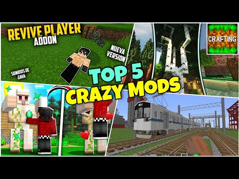 Top 5 New Minecraft Mods For Crafting And Building | Top 5 Crazy Crafting And Building Mods