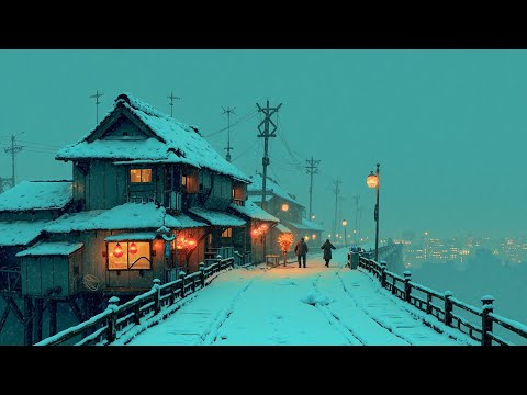Lofi Hip Hop Beats | Vintage Japanese Ambience & Winter Chill Mix 🌨️ Focus Music