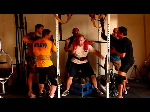 Dave passes out squatting big weight
