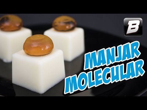 MANJAR DE COCO COM BOLHA DE CARAMELO | Gastronomia Molecular