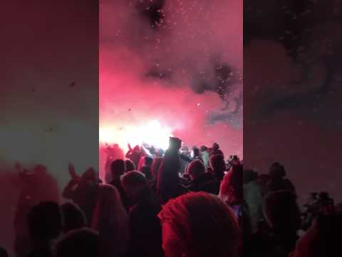 FC København vs FC Porto 11.22.2016 player bus arrives.