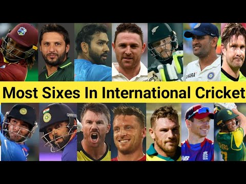 Most Sixes In International Cricket 🏏 Top 25 Batsman 🔥 #shorts #chrisgayle #rohitsharma #msdhoni