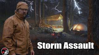 While the Storm Rages - Solo Heavy Rain Camping