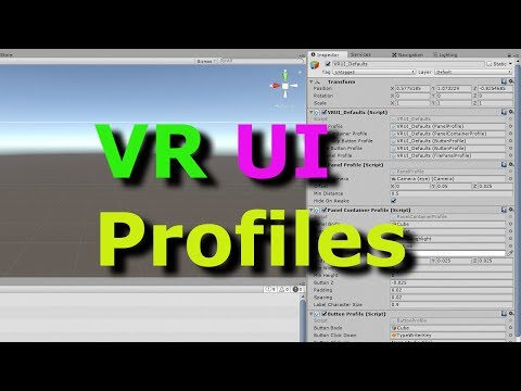 VR UI Profiles