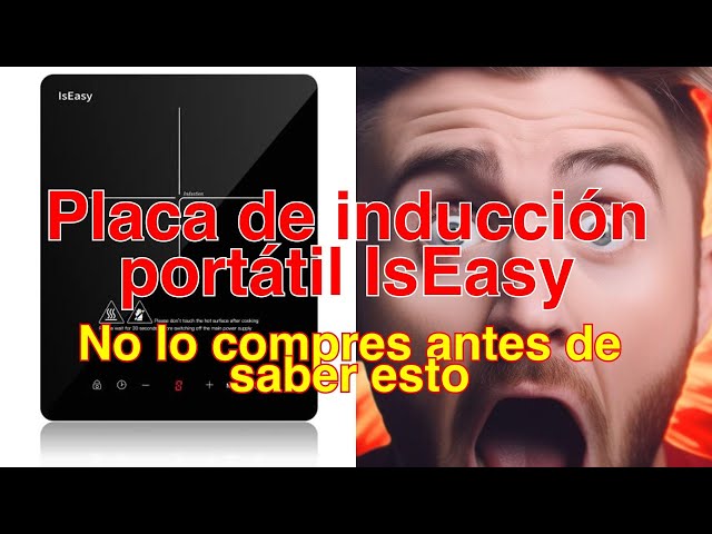 Vídeo relacionado con Placa de inducción portátil, IsEasy placa inducción 2100W, placa de cocción de 28 cm-2100W