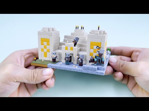 Making Tiny Minecraft Desert Pyramid Miniature - Clay ASMR