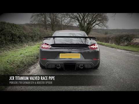 JCR 718 GT4 & SPYDER - TITANIUM VALVED RACE PIPE