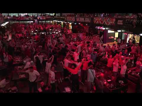 Crazy Scenes At Wembley BOXPARK As England Take 4-0 Lead - Euro 2020
