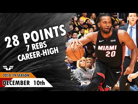 Justise Winslow - 2018.12.10 - Heat vs Lakers - 28 Pts, 7 Rebs