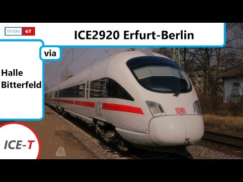 Erfurt-Berlin *ICE2920* (ICE-T II BR415) Führerstandsmitfahrt/Cabride