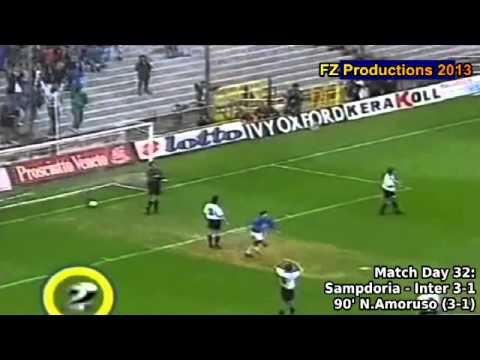Serie A 1993-1994, day 32 Sampdoria - Inter 3-1 (N.Amoruso goal) SKY
