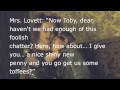 Sweeney Todd: Not While I'm Around (Toby ...
