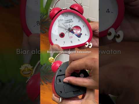 Gambar Disney Jam Weker Spider-Man 10 cm - Merah
