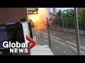Video Captures Moment Van Explodes Near Sri Lanka Church While Bomb Squad Was Trying To Defuse It