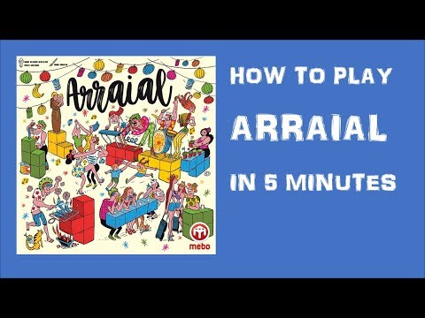 How to play Arraial (2018) in 5 minutes | Boardgame [Eng]
