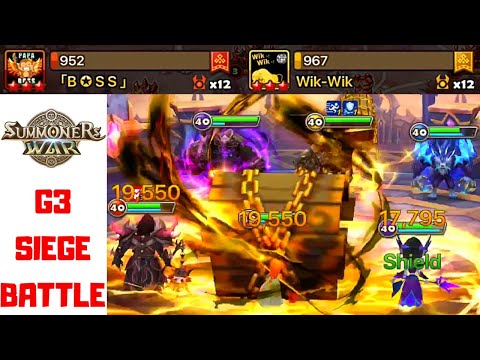 LAST Siege Before Season 3 Tournament ! - High G3 Siege - GOAT v BOSS v Wik-Wik - Summoners War