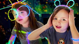 STAY AWAKE till MiDNiGHT!! Glow Stick dance party with DJ NiKO! new Balloon Challenges every 1 hour