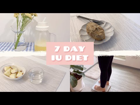 I Tried the IU Diet For 7 Days 🍎🍠🥛 | vlog + results | -5kg