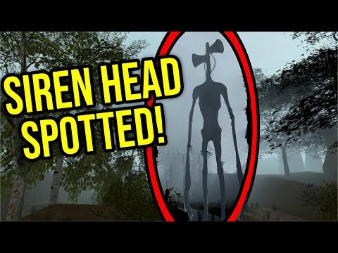 FINDING SIREN HEAD IN THE WOODS!! (Garry's Mod Sandbox)