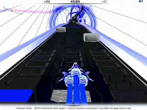 Ephixa - Bad Apple (Hardstyle mix) Audiosurf Style