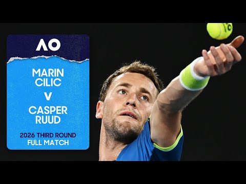 Marin Cilic v Casper Ruud Full Match | Australian Open 2026 Third Round