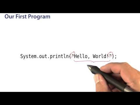 Our First Program Intro to Java Programming