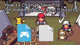 HOW TO CHANGE POKEMON GBA ROM SAVE FILES | MY BOY TUTORIAL