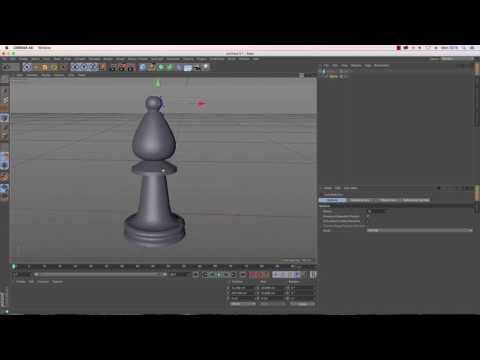 Cinema 4D Tutorial How to Model a Chess Set Part 1 Pawn