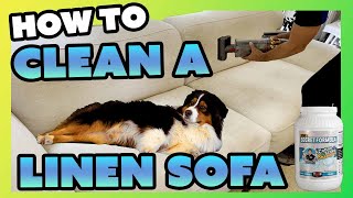 How to Clean A Linen Sofa With Pet Stains and How To Remove Dog Hair From Couch