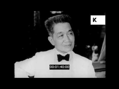 1940s Philippines, General Emilio Aguinaldo, Former President of the Philippines, 16mm
