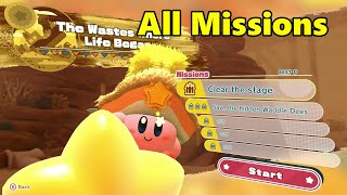 The Wastes Where Life Began. All missions. Kirby and the forgotten land