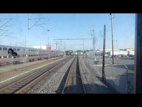 Caltrain Gallery Car 4008 Cab Ride on Train 107 (Local : San Jose to San Francisco)