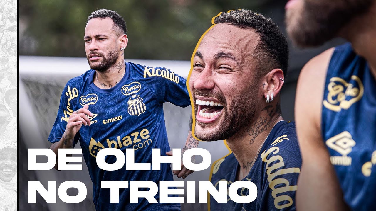 PRIMEIRO TREINO DE NEYMAR NO RETORNO AO SANTOS FC