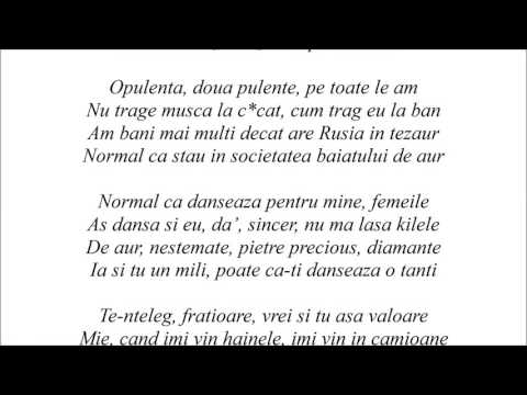 Alex Velea X Micutzu - Bani pe tine - Versuri