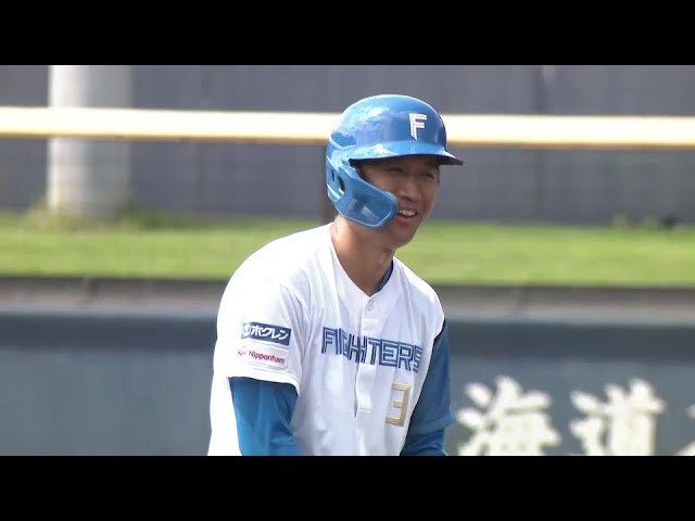 【ファーム】ファイターズ・加藤豪将 センターオーバーの勝ち越し2点タイムリー2ベース!! 2024年6月29日 北海道日本ハムファイターズ 対 東京ヤクルトスワローズ