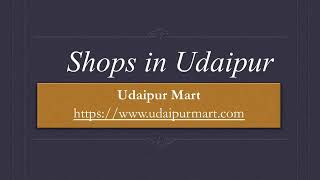 Shops in Udaipur, shopping in udaipur