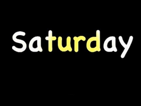 Days of the week ~ Learn English -  Speak English, Learn English, British English