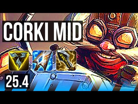 CORKI vs FIZZ (MID) | 45k DMG | EUW Master | 25.4