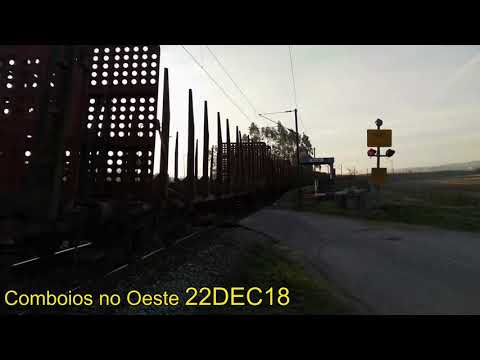 Comboios na Linha do Oeste - 22dec18 -  Zn Amieira