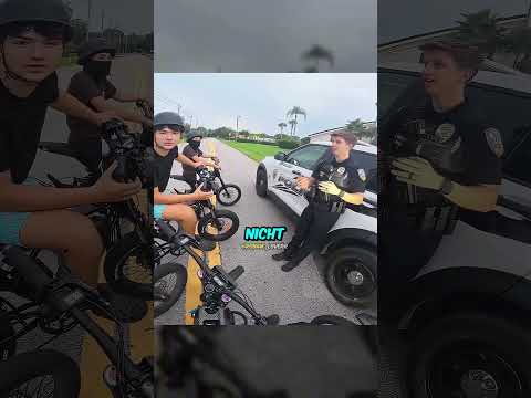 Die Biker trafen den jüngsten Polizisten 👮