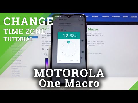 How to Change Date & Time Settings in MOTOROLA One Macro – Change Clock Format / Time Zone