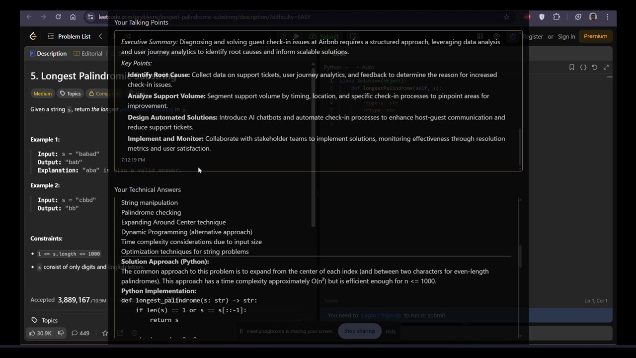 InterviewBee Invisibility Mode on Desktop App Full Length Demo