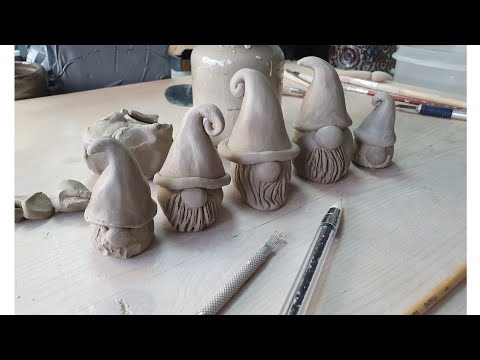 We're making Christmas gnomes from clay - Happy St. Nicholas Day to you all!