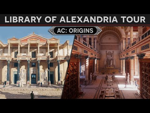 Lets Visit the Library of Alexandria - History Tour in AC: Origins Discovery Mode
