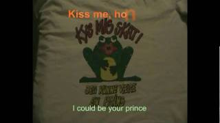 preview picture of video '''Kys mig, skat ! Jeg kunne være en prins'' (t-shirt print)'
